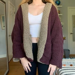 Urban Outfitters Ecoté Reversible Teddy Jacket